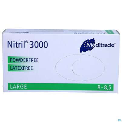 Sie sehen eine Packung Einmalhandschuhe Eurohelp Puderfrei/latexfrei Nitril Blau L 100st, Produktbild: 01 Einmalhandschuhe Eurohelp Puderfrei/latexfrei Nitril Blau L 100st, A-Nr.: 4295297 - 01