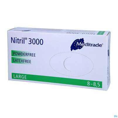 Sie sehen eine Packung Einmalhandschuhe Eurohelp Puderfrei/latexfrei Nitril Blau L 100st, Produktbild: 02 Einmalhandschuhe Eurohelp Puderfrei/latexfrei Nitril Blau L 100st, A-Nr.: 4295297 - 02