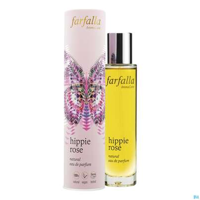 Sie sehen eine Packung Farfalla Natural Eau De Parfum Hippie Rose 50ml, Produktbild: 02 Farfalla Natural Eau De Parfum Hippie Rose 50ml, A-Nr.: 4522563 - 02