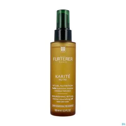 Sie sehen eine Packung Furterer Shea-butter Nutri Nährendes Haaröl 100ml, Produktbild: 02 Furterer Shea-butter Nutri Nährendes Haaröl 100ml, A-Nr.: 5439580 - 02