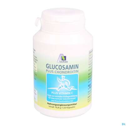 Sie sehen eine Packung Glucosamin Chondroitin Kapseln 250mg/250mg 120st, Produktbild: 03 Glucosamin Chondroitin Kapseln 250mg/250mg 120st, A-Nr.: 3088449 - 03
