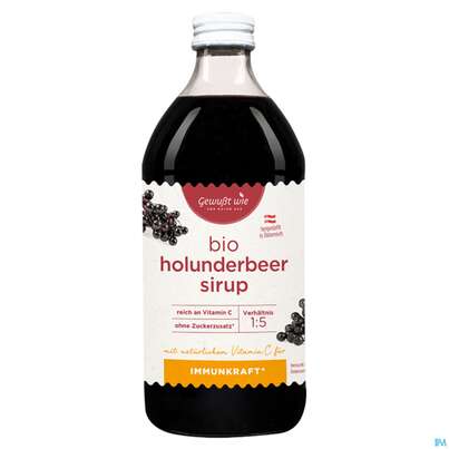 Holunderbeer Sirup Bio Gewusst Wie 500ml, A-Nr.: 3386129 - 02