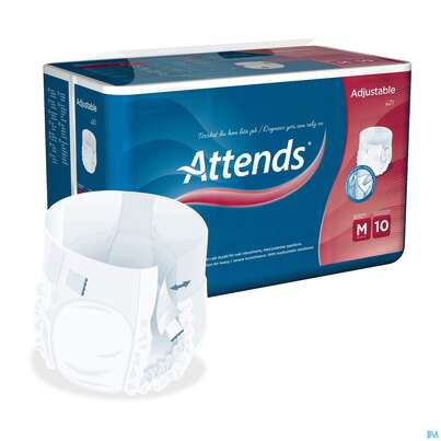 Sie sehen eine Packung Inkontinenz Attends Trainingshosen Adjustable M 10 21st, Produktbild: 02 Inkontinenz Attends Trainingshosen Adjustable M 10 21st, A-Nr.: 4146657 - 02