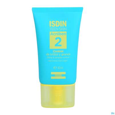 Sie sehen eine Packung Isdin Acniben/teen Gel Cream 40ml, Produktbild: 04 Isdin Acniben/teen Gel Cream 40ml, A-Nr.: 5589368 - 04