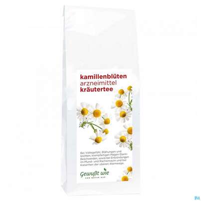 Sie sehen eine Packung Kamillenblueten Tee Gewusst Wie 50g, Produktbild: 01 Kamillenblueten Tee Gewusst Wie 50g, A-Nr.: 5443311 - 01