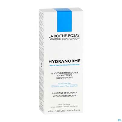 Sie sehen eine Packung La Roche Posay Gesichtspflege Hydranorme 40ml, Produktbild: 04 La Roche Posay Gesichtspflege Hydranorme 40ml, A-Nr.: 1609068 - 04