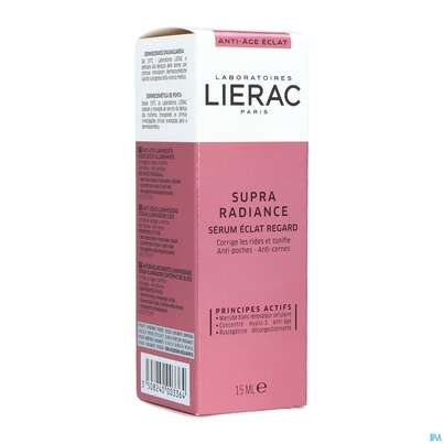 Sie sehen eine Packung Lierac Supra Radiance Augen Creme 15ml, Produktbild: 02 Lierac Supra Radiance Augen Creme 15ml, A-Nr.: 4839975 - 02
