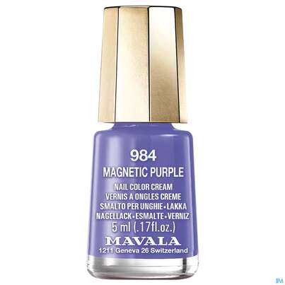 Sie sehen eine Packung Mavala Nagellacke 984 Mag Purpl 5ml, Produktbild: 01 Mavala Nagellacke 984 Mag Purpl 5ml, A-Nr.: 5066423 - 01