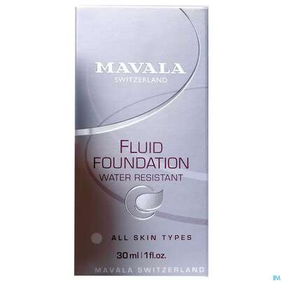 Sie sehen eine Packung Mavalia Fluid Foundation Ivoire 30ml, Produktbild: 01 Mavalia Fluid Foundation Ivoire 30ml, A-Nr.: 3648954 - 01