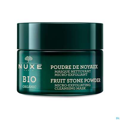 Sie sehen eine Packung Nuxe Bio/cleansing Mask Fruit Stone Powder Micro Exfoliating Mask 50ml, Produktbild: 06 Nuxe Bio/cleansing Mask Fruit Stone Powder Micro Exfoliating Mask 50ml, A-Nr.: 5607787 - 06