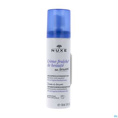 Sie sehen eine Packung Nuxe Creme/fraiche Mist Freuchtigkeits- Spendend Alle Hauttype 50ml, Produktbild: 02 Nuxe Creme/fraiche Mist Freuchtigkeits- Spendend Alle Hauttype 50ml, A-Nr.: 5360134 - 02