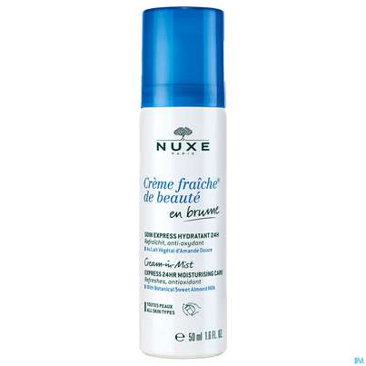 Sie sehen eine Packung Nuxe Creme/fraiche Mist Freuchtigkeits- Spendend Alle Hauttype 50ml, Produktbild: 03 Nuxe Creme/fraiche Mist Freuchtigkeits- Spendend Alle Hauttype 50ml, A-Nr.: 5360134 - 03