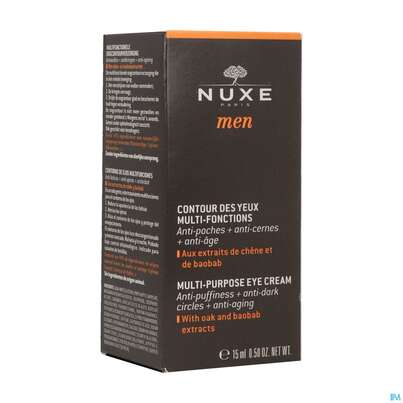 Sie sehen eine Packung Nuxe Men Contour Des Yeux Multi-fonctions 15ml, Produktbild: 04 Nuxe Men Contour Des Yeux Multi-fonctions 15ml, A-Nr.: 4080510 - 04