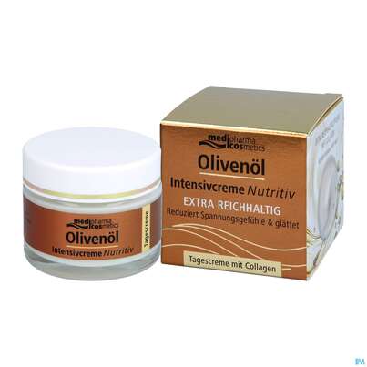 Sie sehen eine Packung Oliven Oel Dr.theiss Intensiv Creme Nutritiv Tag 50ml, Produktbild: 06 Oliven Oel Dr.theiss Intensiv Creme Nutritiv Tag 50ml, A-Nr.: 4915334 - 06