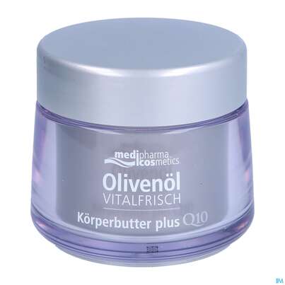 Sie sehen eine Packung Oliven Oel Dr.theiss Vitalfrisch Koerperbutter 200ml, Produktbild: 10 Oliven Oel Dr.theiss Vitalfrisch Koerperbutter 200ml, A-Nr.: 3090587 - 10