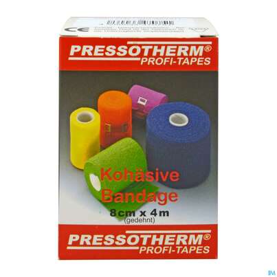 Pressotherm Bandage Kohaesive Elastische Fixierbinde Selbst Haftend Gruen 8cmx 1st, A-Nr.: 4251029 - 02