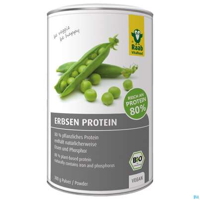 Sie sehen eine Packung Raab Bio Erbsen Protein Pulver 300g, Produktbild: 01 Raab Bio Erbsen Protein Pulver 300g, A-Nr.: 5185375 - 01