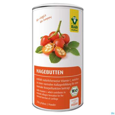 Sie sehen eine Packung Raab Bio Hagebutte Pulver 250g, Produktbild: 01 Raab Bio Hagebutte Pulver 250g, A-Nr.: 5226039 - 01