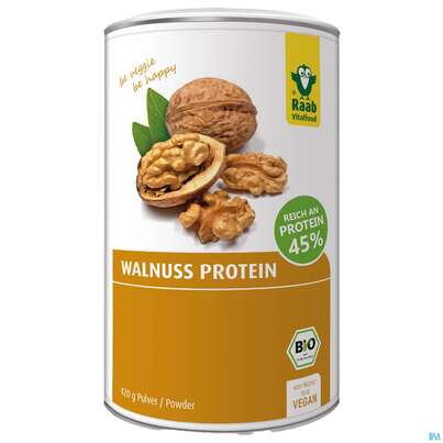 Sie sehen eine Packung Raab Bio Walnuss Protein Pulver 420g, Produktbild: 02 Raab Bio Walnuss Protein Pulver 420g, A-Nr.: 4531289 - 02