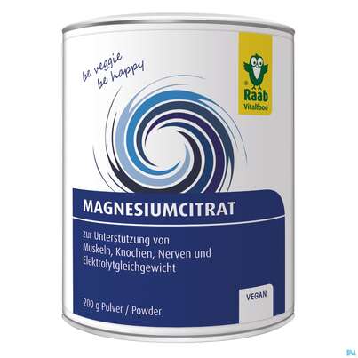 Sie sehen eine Packung Raab Magnesiumcitrat Pulver 200g, Produktbild: 04 Raab Magnesiumcitrat Pulver 200g, A-Nr.: 4363053 - 04