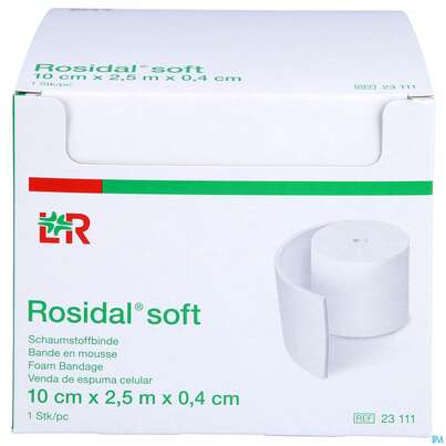 Rosidal Soft Schaumstoffbinde 2,5mx 10cmx 0,4cm 1st, A-Nr.: 2713299 - 01