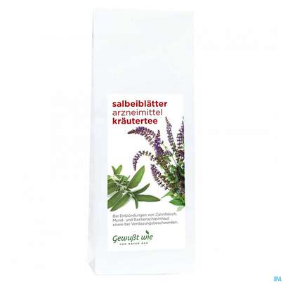 Sie sehen eine Packung Salbei Blaetter Tee Gewusst Wie 50g, Produktbild: 01 Salbei Blaetter Tee Gewusst Wie 50g, A-Nr.: 5444055 - 01