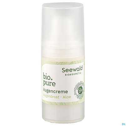 Sie sehen eine Packung Seewald Bio.pure Augencreme 15ml, Produktbild: 06 Seewald Bio.pure Augencreme 15ml, A-Nr.: 5379234 - 06