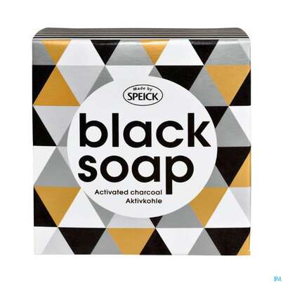 Sie sehen eine Packung Seifen Speick Aktivkohleseife Black Soap Nr 61 100g, Produktbild: 02 Seifen Speick Aktivkohleseife Black Soap Nr 61 100g, A-Nr.: 5096967 - 02