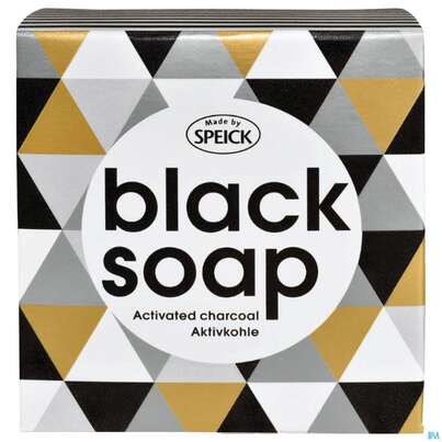 Sie sehen eine Packung Seifen Speick Aktivkohleseife Black Soap Nr 61 100g, Produktbild: 03 Seifen Speick Aktivkohleseife Black Soap Nr 61 100g, A-Nr.: 5096967 - 03