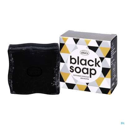 Sie sehen eine Packung Seifen Speick Aktivkohleseife Black Soap Nr 61 100g, Produktbild: 06 Seifen Speick Aktivkohleseife Black Soap Nr 61 100g, A-Nr.: 5096967 - 06