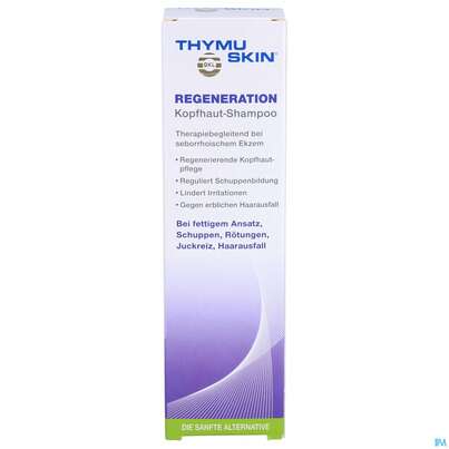Sie sehen eine Packung Shampoon Thymuskin Regeneration 200ml, Produktbild: 01 Shampoon Thymuskin Regeneration 200ml, A-Nr.: 4934248 - 01