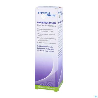 Sie sehen eine Packung Shampoon Thymuskin Regeneration 200ml, Produktbild: 02 Shampoon Thymuskin Regeneration 200ml, A-Nr.: 4934248 - 02