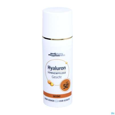 Sonnenprodukte Hyaluron Sonnenpflege Gesicht Lsf50+ Getoent 50ml, A-Nr.: 4834802 - 05