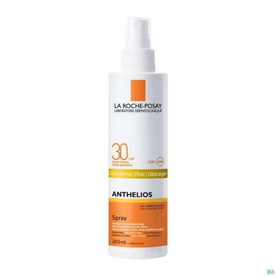 Sie sehen eine Packung Sonnenprodukte La Roche Posay Anthelios 30 Uva19 Spray 200ml, Produktbild: 01 Sonnenprodukte La Roche Posay Anthelios 30 Uva19 Spray 200ml, A-Nr.: 3287628 - 01