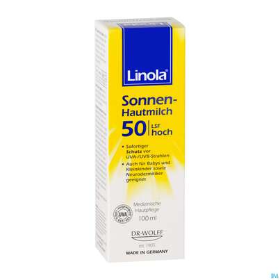 Sonnenprodukte Linola Sonne Hautmilch 100ml, A-Nr.: 4613892 - 03