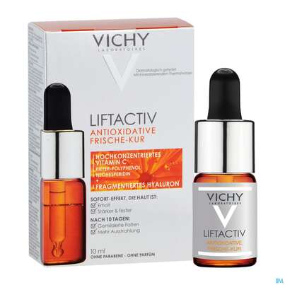 Sie sehen eine Packung Vichy Liftactiv Frische-kur 10ml, Produktbild: 04 Vichy Liftactiv Frische-kur 10ml, A-Nr.: 4759992 - 04