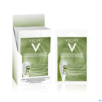 Sie sehen eine Packung Vichy Purete Thermale Maske/duo-sachet Aloe Vera 12ml, Produktbild: 01 Vichy Purete Thermale Maske/duo-sachet Aloe Vera 12ml, A-Nr.: 4870413 - 01