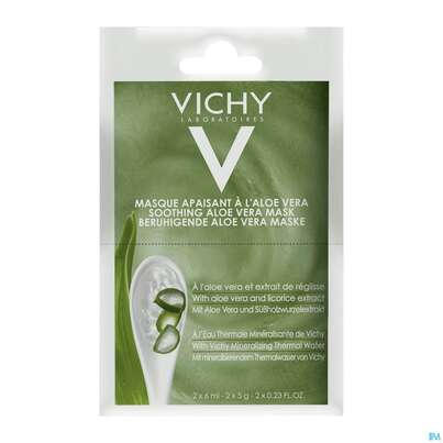 Sie sehen eine Packung Vichy Purete Thermale Maske/duo-sachet Aloe Vera 12ml, Produktbild: 02 Vichy Purete Thermale Maske/duo-sachet Aloe Vera 12ml, A-Nr.: 4870413 - 02