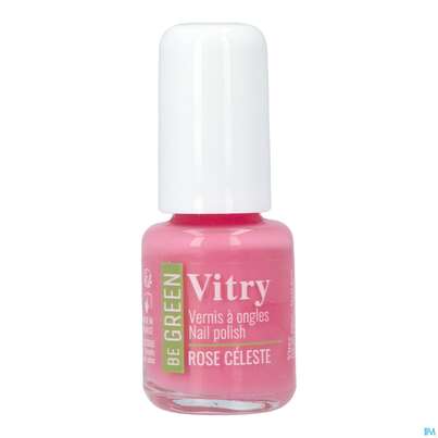 Sie sehen eine Packung Vitry Be Nagellack 104 Rose Cel Vgree 6ml, Produktbild: 01 Vitry Be Nagellack 104 Rose Cel Vgree 6ml, A-Nr.: 5455509 - 01
