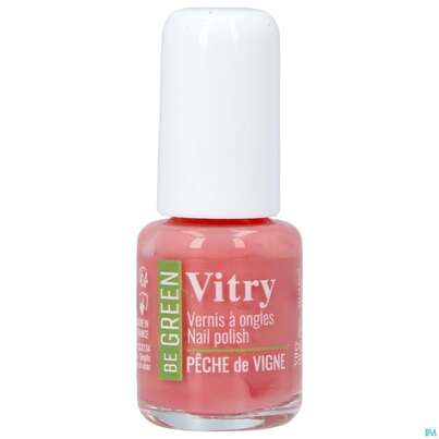 Sie sehen eine Packung Vitry Be Nagellack 62 Peche Vi Vgree 6ml, Produktbild: 02 Vitry Be Nagellack 62 Peche Vi Vgree 6ml, A-Nr.: 5455030 - 02