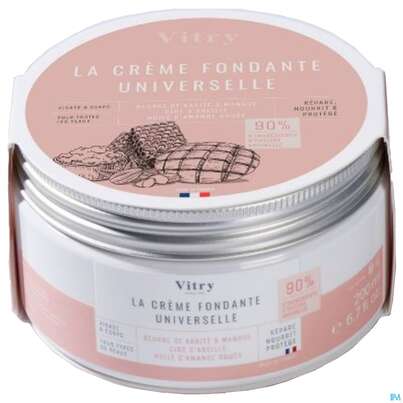 Sie sehen eine Packung Vitry Die Zartschmelzende Universal Creme 200ml, Produktbild: 01 Vitry Die Zartschmelzende Universal Creme 200ml, A-Nr.: 5455691 - 01