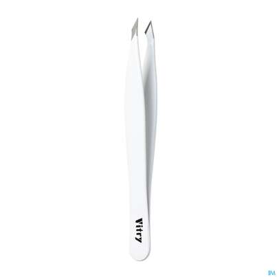 Sie sehen eine Packung Vitry Farbige Zupfpinzette „yatagan“_weiss 1pc, Produktbild: 19 Vitry Farbige Zupfpinzette „yatagan“_weiss 1pc, A-Nr.: 4627641 - 19