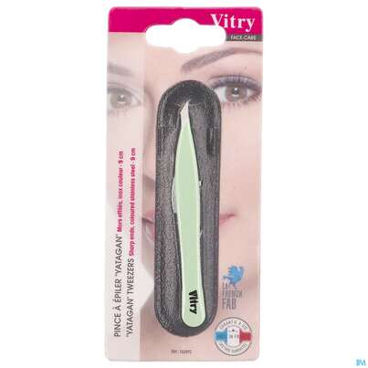 Sie sehen eine Packung Vitry Farbige Zupfpinzette „yatagan“_weiss 1pc, Produktbild: 23 Vitry Farbige Zupfpinzette „yatagan“_weiss 1pc, A-Nr.: 4627641 - 23