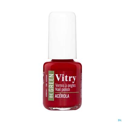 Sie sehen eine Packung Vitry Vitry Nagellacke: Be Green 021 Acerola 6ml, Produktbild: 01 Vitry Vitry Nagellacke: Be Green 021 Acerola 6ml, A-Nr.: 5396729 - 01