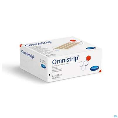 Sie sehen eine Packung Wundnahtstreifen Omnistrip Steril 6mmx 76mm 150st, Produktbild: 03 Wundnahtstreifen Omnistrip Steril 6mmx 76mm 150st, A-Nr.: 2983159 - 03