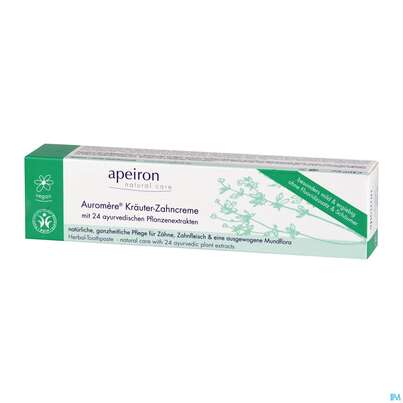 Sie sehen eine Packung Zahnpaste Auromere Zahncreme Vegan Kraeuter 75ml, Produktbild: 02 Zahnpaste Auromere Zahncreme Vegan Kraeuter 75ml, A-Nr.: 4122763 - 02