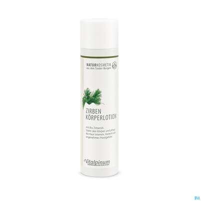 Sie sehen eine Packung Zirben Koerperlotion Naturkosmetik 250ml, Produktbild: 02 Zirben Koerperlotion Naturkosmetik 250ml, A-Nr.: 5386688 - 02