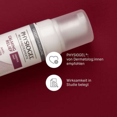 Sie sehen eine Packung PHYSIOGEL® Calming Relief Anti-Rötungen Mizellen Reinigungsschaum für gerötete Haut, Produktbild: 04 PHYSIOGEL® Calming Relief Anti-Rötungen Mizellen Reinigungsschaum für gerötete Haut, A-Nr.: 5868335 - 04