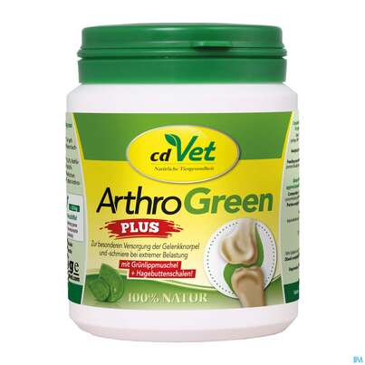Sie sehen eine Packung Veterinaerprodukte Cdvet Arthro Green Plus 75g, Produktbild: 01 Veterinaerprodukte Cdvet Arthro Green Plus 75g, A-Nr.: 3899923 - 01