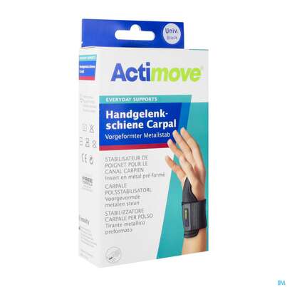 Sie sehen eine Packung Handgelenksschienen Actimove Everyday Support Carpal 14-20 Cm 75714 1st, Produktbild: 02 Handgelenksschienen Actimove Everyday Support Carpal 14-20 Cm 75714 1st, A-Nr.: 5263684 - 02
